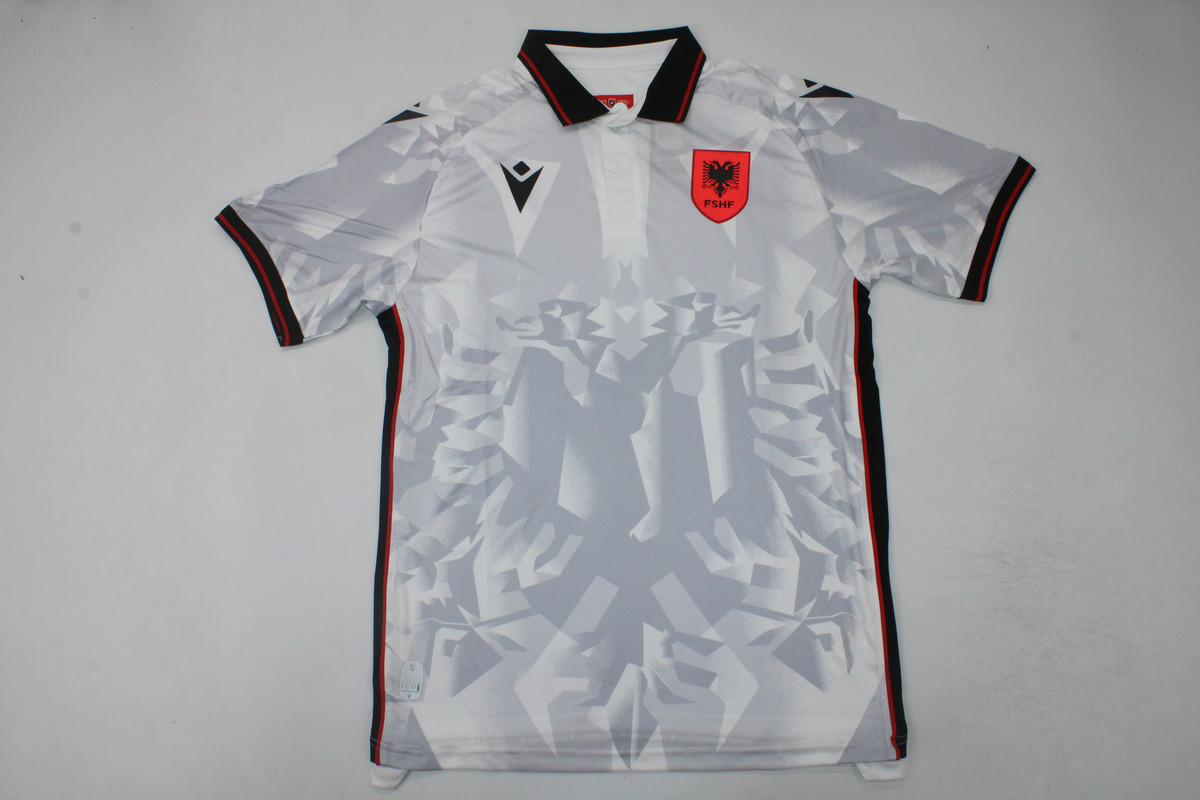 AAA Quality Albania 23/24 Away White Soccer Jersey